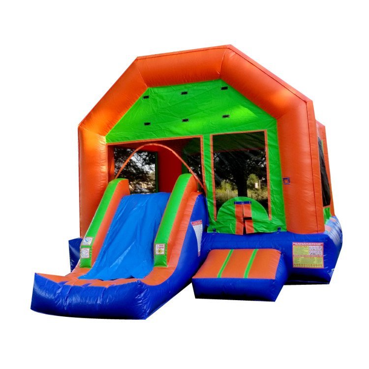 MultiColored Bounce House with Slide MultiColored Bounce House with Slide