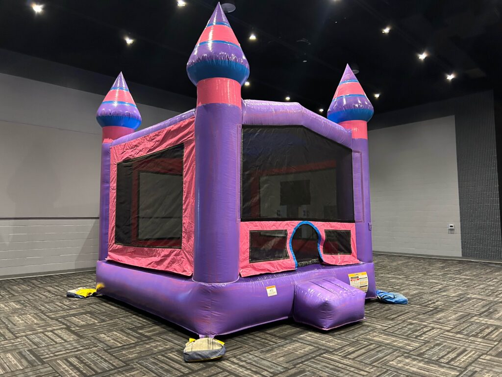 Indoor Bounce House Setup