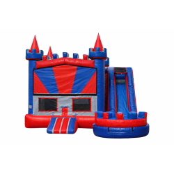 Red, White, and Bounce with Slide (Wet/Dry)