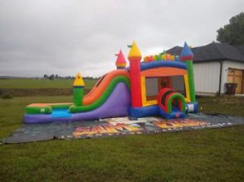 Jumping Jacks Bounce House With Slide Primary Bounce house with slide combo rental springfield missouri